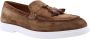 Flecs Klassieke Teddy Moccasin Loafers Brown Heren - Thumbnail 10