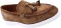 Flecs Klassieke Teddy Moccasin Loafers Brown Heren - Thumbnail 8