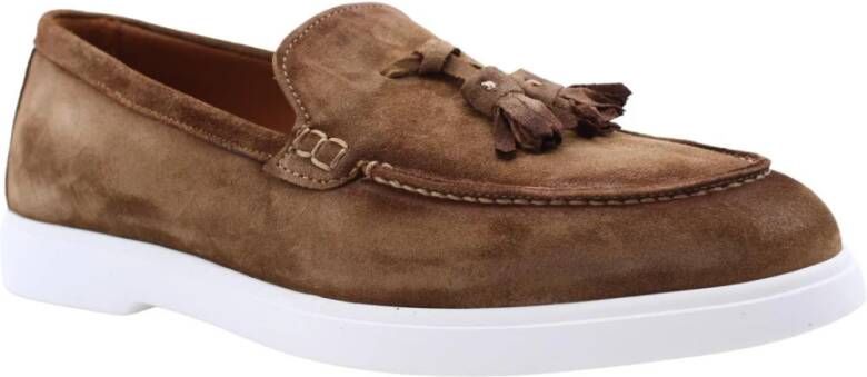 Flecs Klassieke Teddy Moccasin Loafers Brown Heren