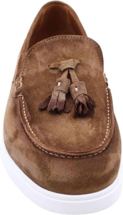 Flecs Klassieke Teddy Moccasin Loafers Brown Heren