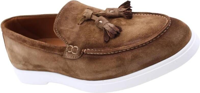 Flecs Klassieke Teddy Moccasin Loafers Brown Heren