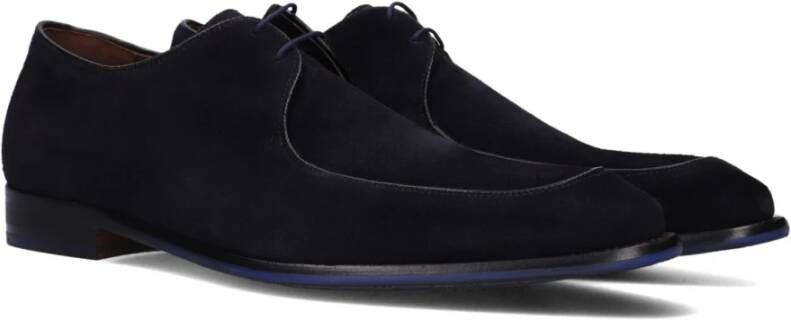 Floris van Bommel Blauwe Suède Nette Schoenen Sfm-30325 Blue Heren