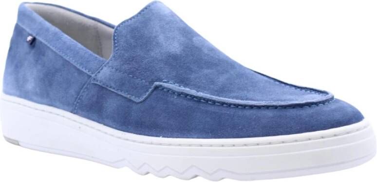 Floris van Bommel Stijlvolle Comfortabele Loafers voor Mannen Blue Heren