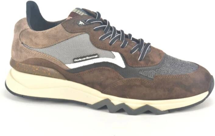 Floris van Bommel Combi Runner Sneakers Brown Heren