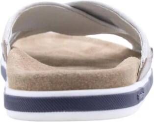 Floris van Bommel Stijlvolle Dilbeek Slippers voor Mannen Beige Heren