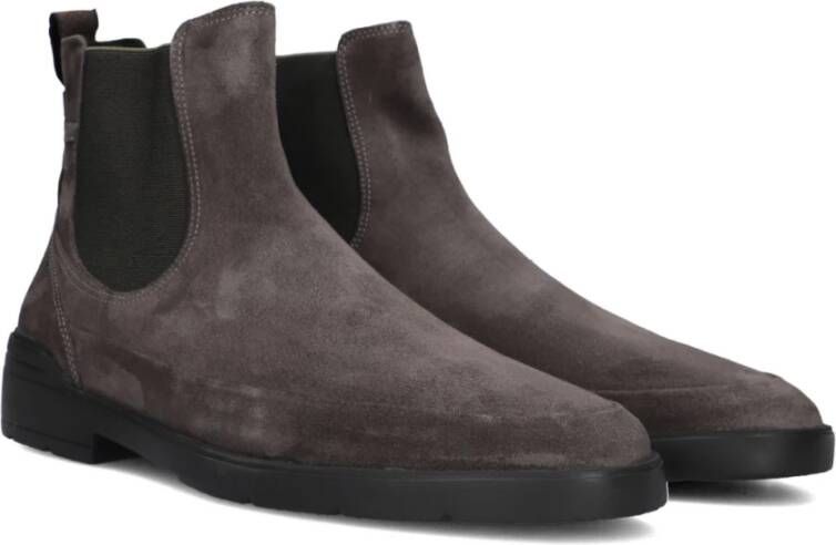 Floris van Bommel Grijze Suède Chelsea Boots Sfm-60049 Gray Heren