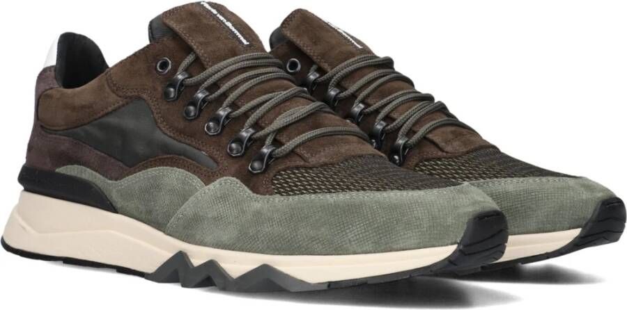 Floris van Bommel Groene Lage Sneaker Sfm-10135 Green Heren