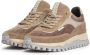 Floris van Bommel Taupe Lage Top Sneakers Grommi 01.00 Beige Dames - Thumbnail 9