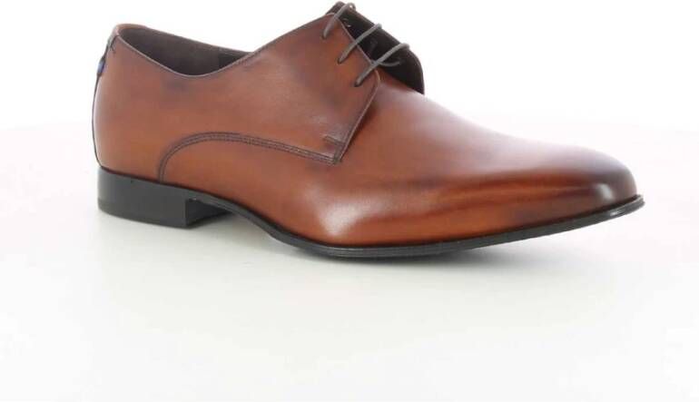 Floris van Bommel Heren Cognac Leren Schoenen Brown Heren