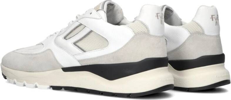 Floris van Bommel Heren Lage Sneakers Wit White Heren