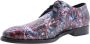 Van Bommel Leren Veterschoenen met Abstract Patroon Multicolor Heren - Thumbnail 13