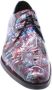 Van Bommel Leren Veterschoenen met Abstract Patroon Multicolor Heren - Thumbnail 14