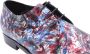 Van Bommel Leren Veterschoenen met Abstract Patroon Multicolor Heren - Thumbnail 17