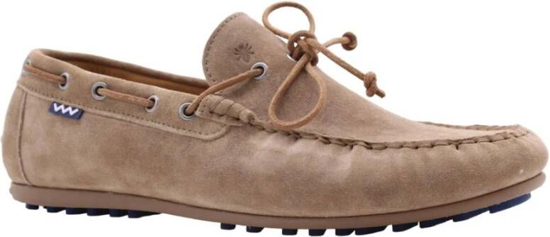 Floris van Bommel Stijlvolle Bootschoenen Beige Heren