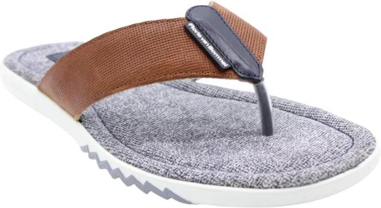 Floris van Bommel Teenslipper shoes Bruin Heren