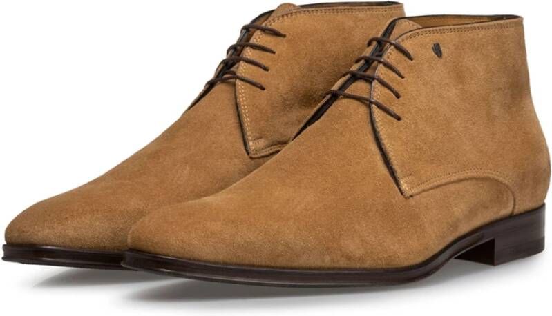 Van Bommel Beige Suède Laarzen Brown Heren