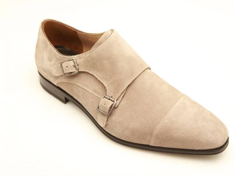 Van Bommel Lichtbruine Dubbele Monk Strap Schoen Brown Heren