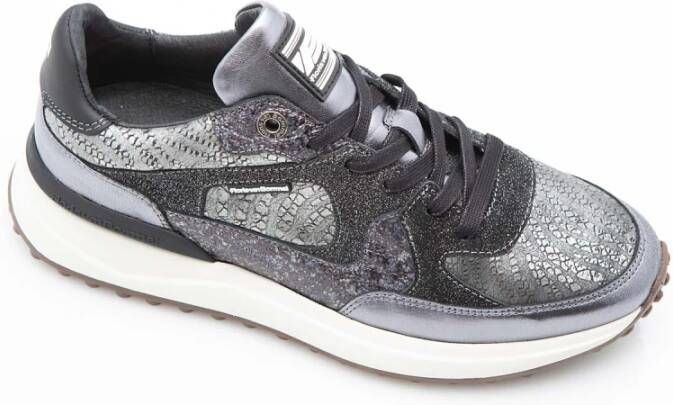 Van Bommel Zilver Lichtgewicht Sneaker met TPU Zool Gray Dames