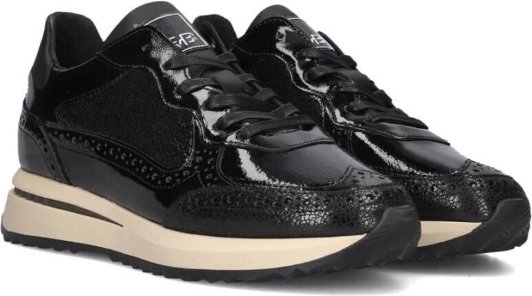 Floris van Bommel Zwarte Lage Sneakers Sumi 07.08 Black Dames