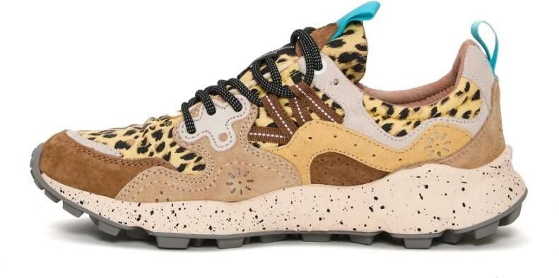 Flower Mountain Beige Sneakers met technische stof Beige Dames