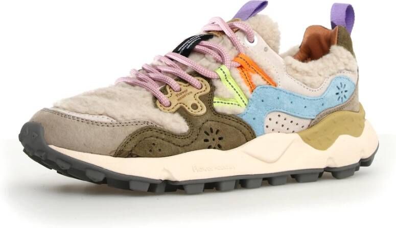 Flower Mountain Beige Sneakers Yamano 3 Multicolor Dames