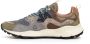 Flower Mountain Blauw Groen en Beige Sneakers Blue Heren - Thumbnail 3