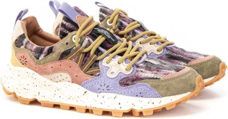 Flower Mountain Bruine Sneaker Vrouw met veters Multicolor Dames