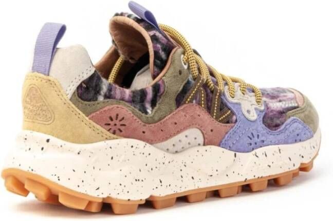 Flower Mountain Bruine Sneaker Vrouw met veters Multicolor Dames