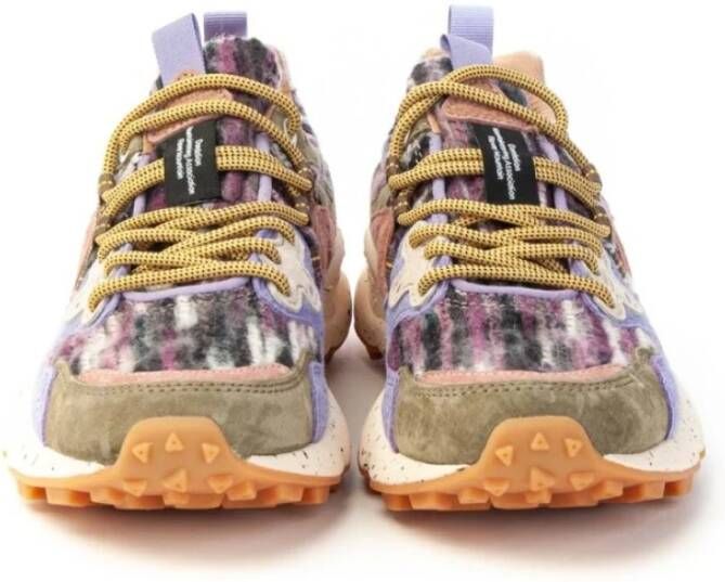 Flower Mountain Bruine Sneaker Vrouw met veters Multicolor Dames