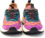 Flower Mountain Gedrukte Suède Sneakers met Kurken Binnenzool Multicolor Dames - Thumbnail 5