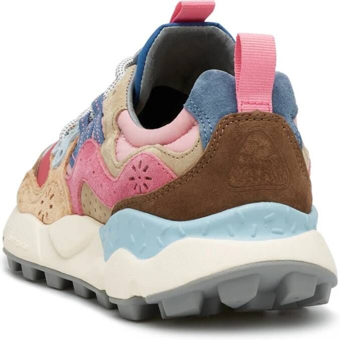 Flower Mountain Multikleur Sneakers voor Buitenavonturen Pink Dames
