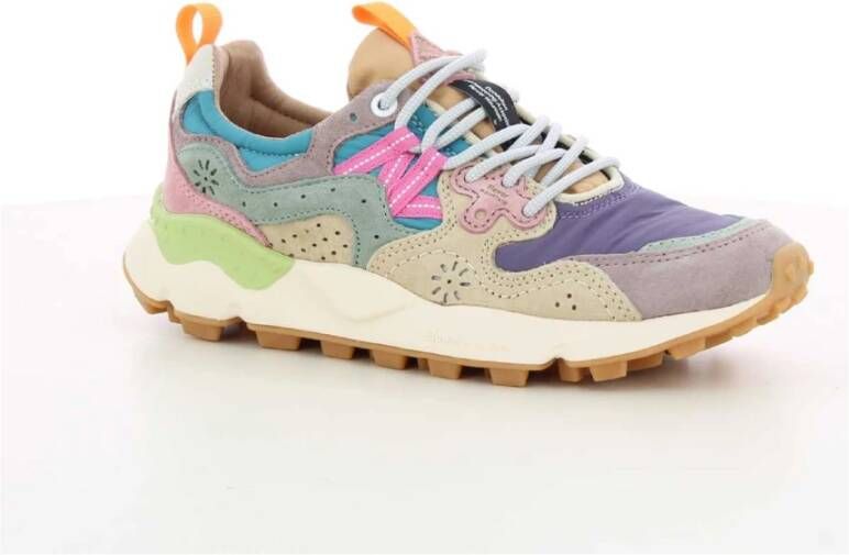 Flower Mountain Paarse Damesschoenen Yamano Multicolor Dames