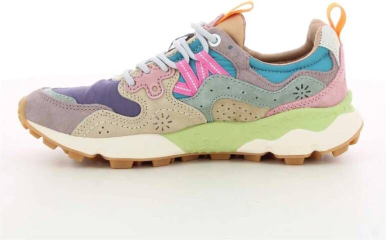 Flower Mountain Paarse Damesschoenen Yamano Multicolor Dames