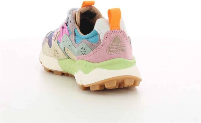 Flower Mountain Paarse Damesschoenen Yamano Multicolor Dames