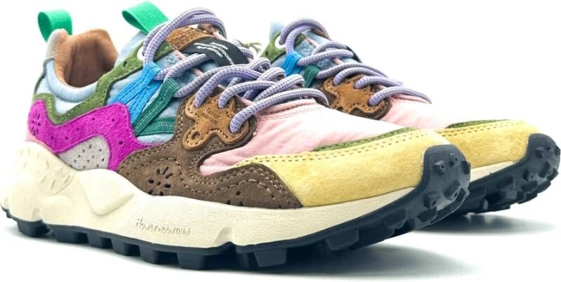 Flower Mountain Roze Yamano Sneakers Multicolor Dames