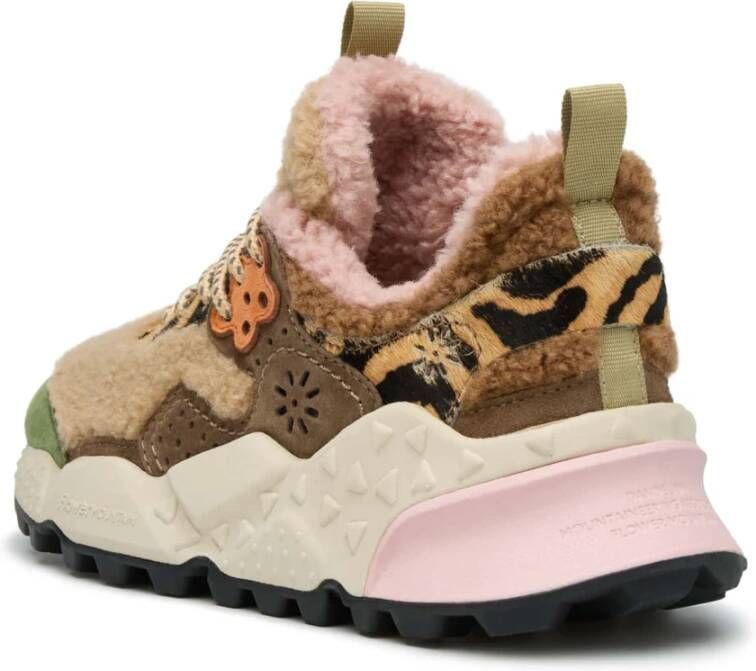 Flower Mountain Shearling and suede sneakers Kotetsu Woman Multicolor Dames