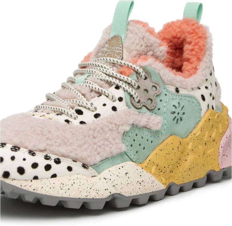 Flower Mountain Shearling and suede sneakers Kotetsu Woman Multicolor Dames