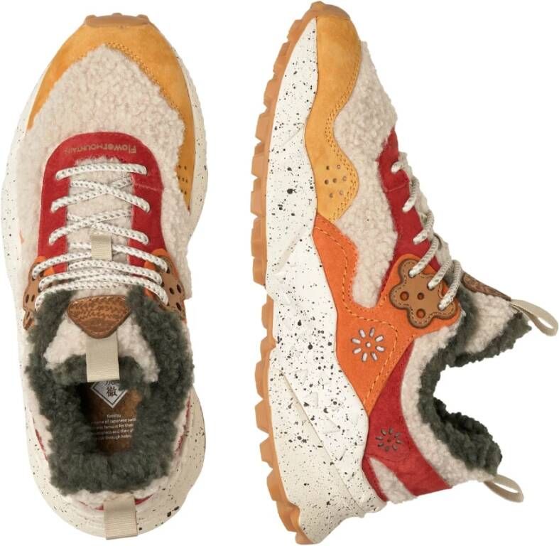 Flower Mountain Shearling and suede sneakers Kotetsu Woman Multicolor Dames