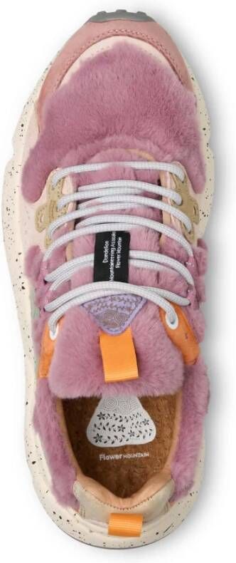 Flower Mountain Shearling and wool sneakers Yamano 3 Woman Pink Dames