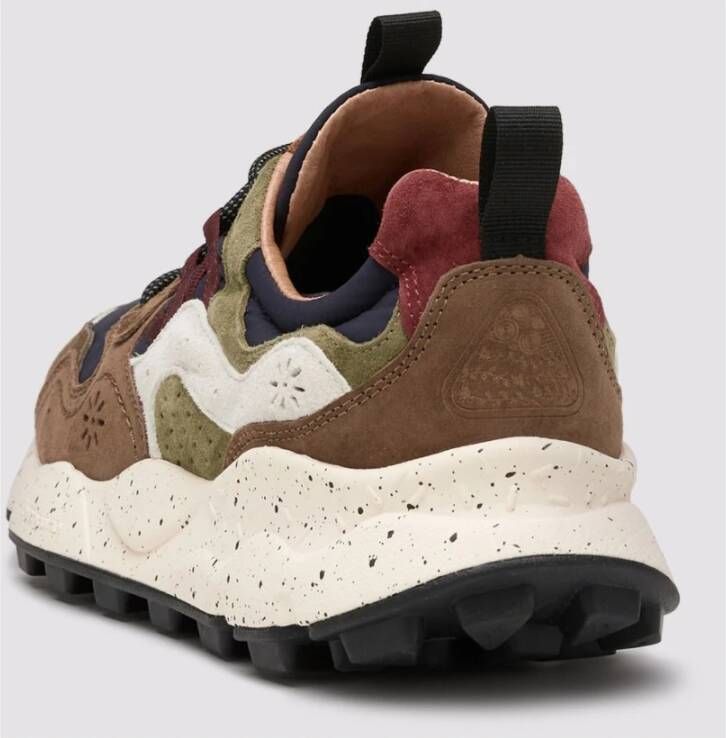 Flower Mountain Stijlvolle Sneakers voor Mannen en Vrouwen Brown Heren