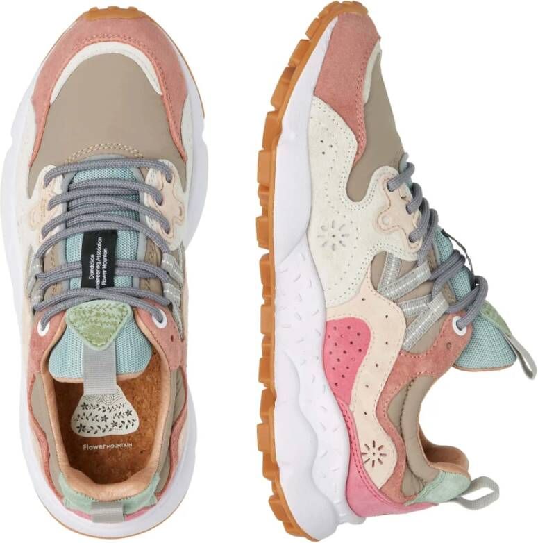 Flower Mountain Suede and fabric sneakers Yamano 3 Woman Multicolor Dames