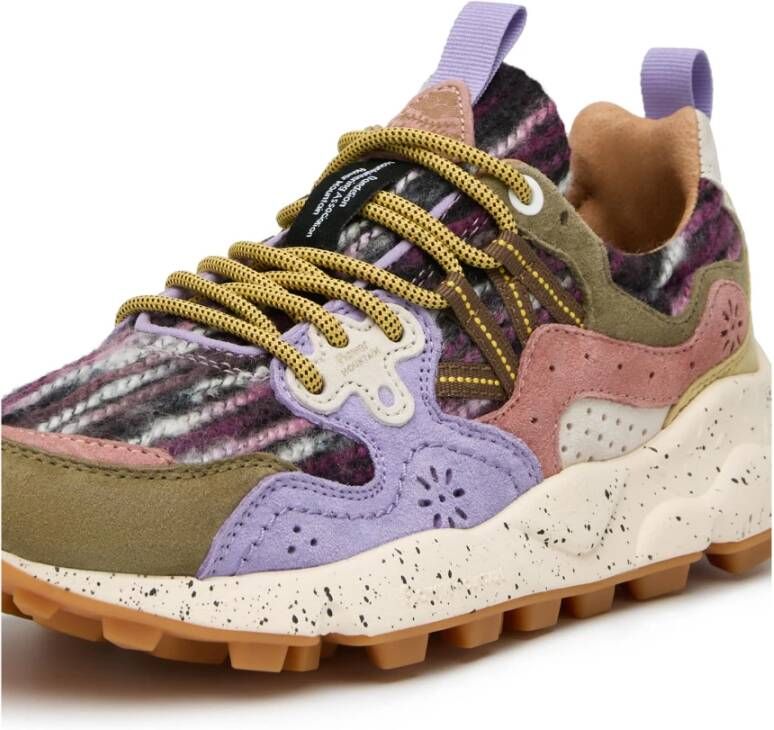 Flower Mountain Suede and fabric sneakers Yamano 3 Woman Multicolor Dames