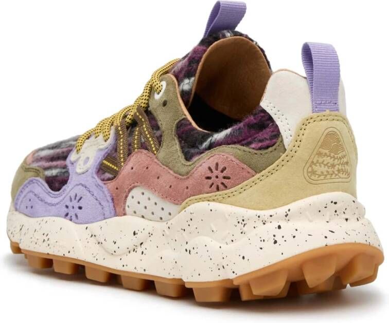 Flower Mountain Suede and fabric sneakers Yamano 3 Woman Multicolor Dames