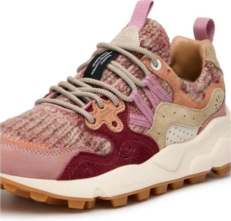 Flower Mountain Suede and fabric sneakers Yamano 3 Woman Multicolor Dames