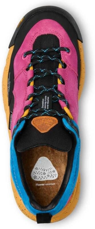 Flower Mountain Suede and technical fabric sneakers Back Country Woman. Multicolor Dames