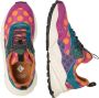 Flower Mountain Gedrukte Suède Sneakers met Kurken Binnenzool Multicolor Dames - Thumbnail 8