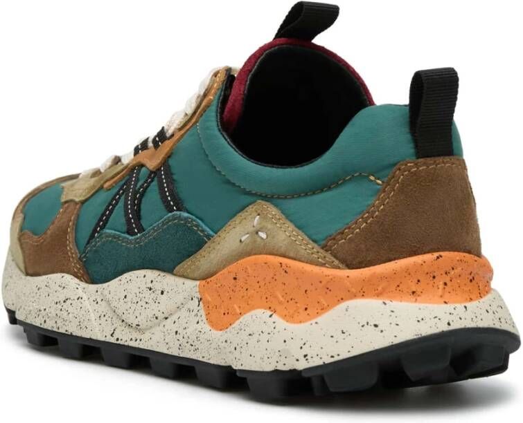 Flower Mountain Suede and technical fabric sneakers Lenzan MAN Multicolor Heren