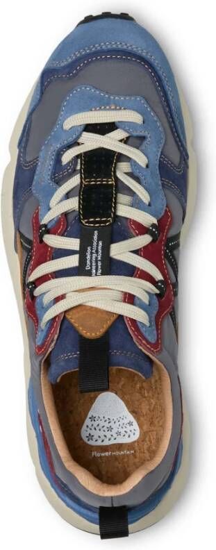 Flower Mountain Suede and technical fabric sneakers Lenzan MAN Multicolor Heren