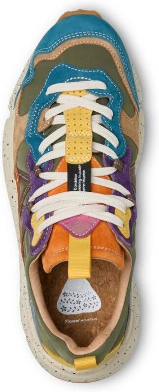 Flower Mountain Suede and technical fabric sneakers Lenzan UNI Multicolor Heren