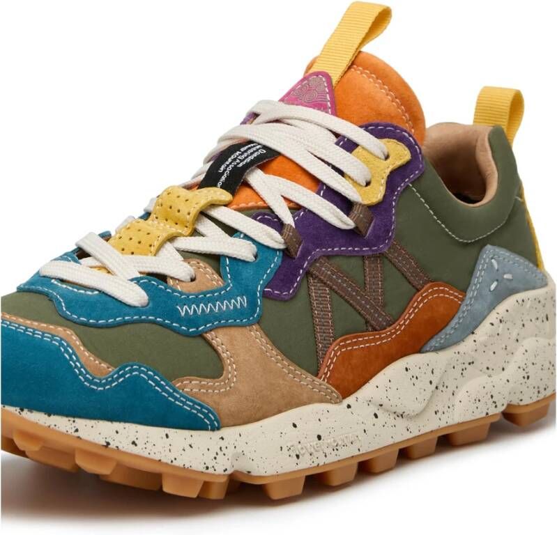 Flower Mountain Suede and technical fabric sneakers Lenzan UNI Multicolor Heren